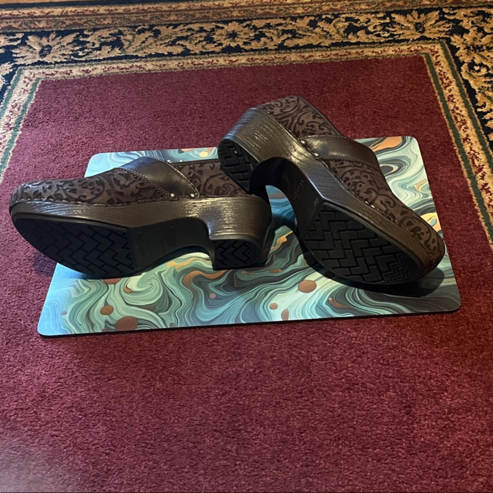 Dansko Brown Patterned Mules - image 2
